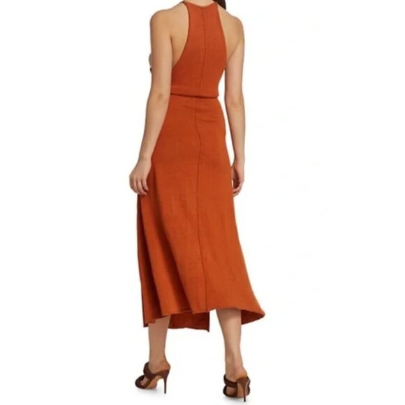 Cult Gaia Remi Knit Tie Waist Halter Maxi Dress 26130 - Picture 4 of 12